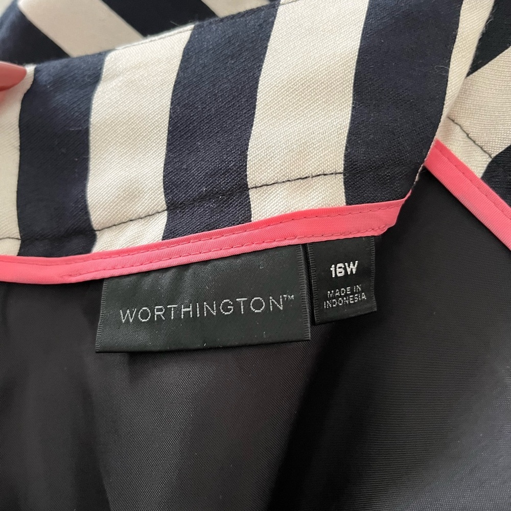 Worthington Striped Women's Pencil Skirt - Picture 5 of 5